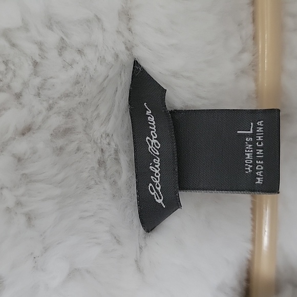 Eddie Bauer • Faux Fur Lined Marled Hoodie with Thumb holes and Pockets, Size L - Picture 5 of 7